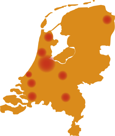 Kaartje van Nederland
