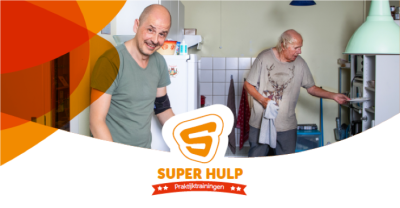 Eén van de superhulpen aan het werk van een klant Eén van de superhulpen aan het werk van een klant